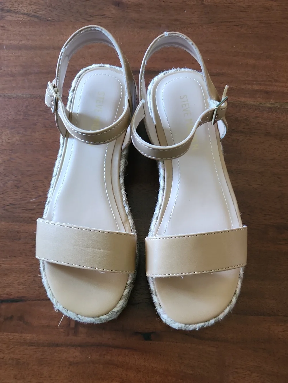 Steve Madden Nude/Tan Espadrille Slingback Sandals